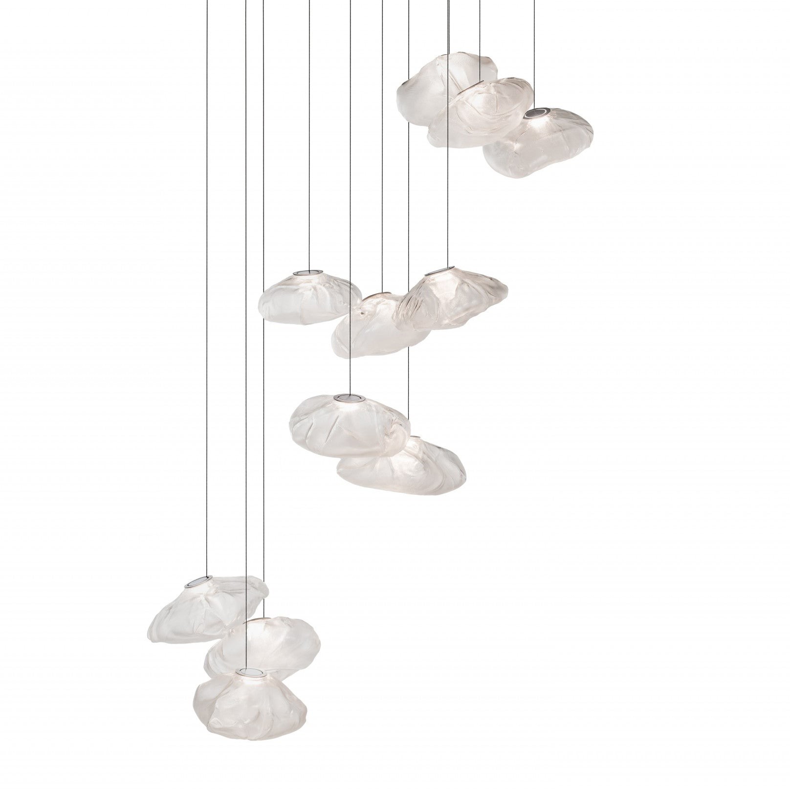 Multi-Head Irregular Glass Bubble Chandelier M79