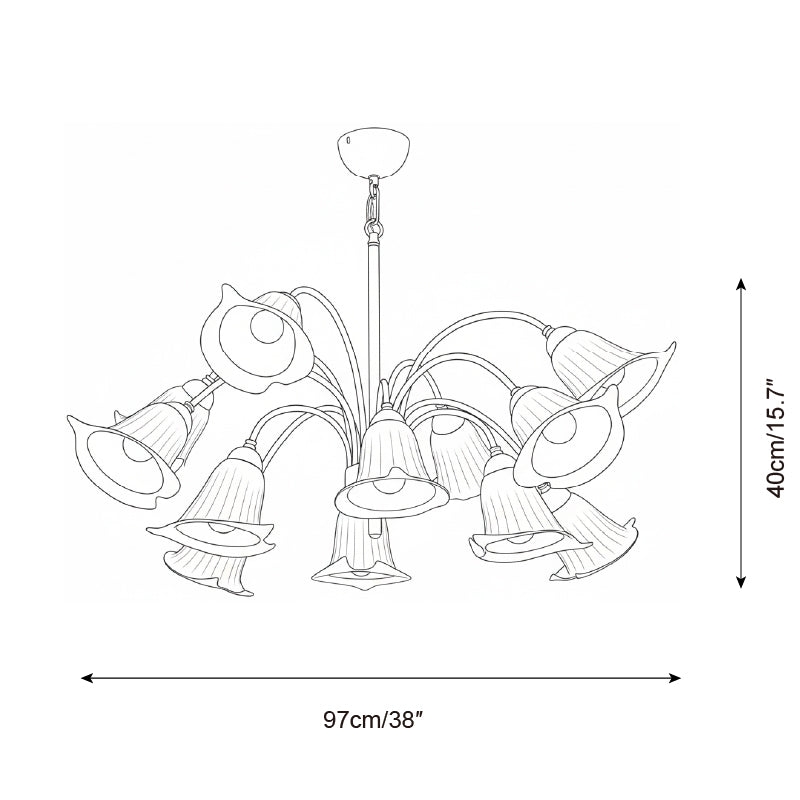 Vellina Petal Chandelier T1506