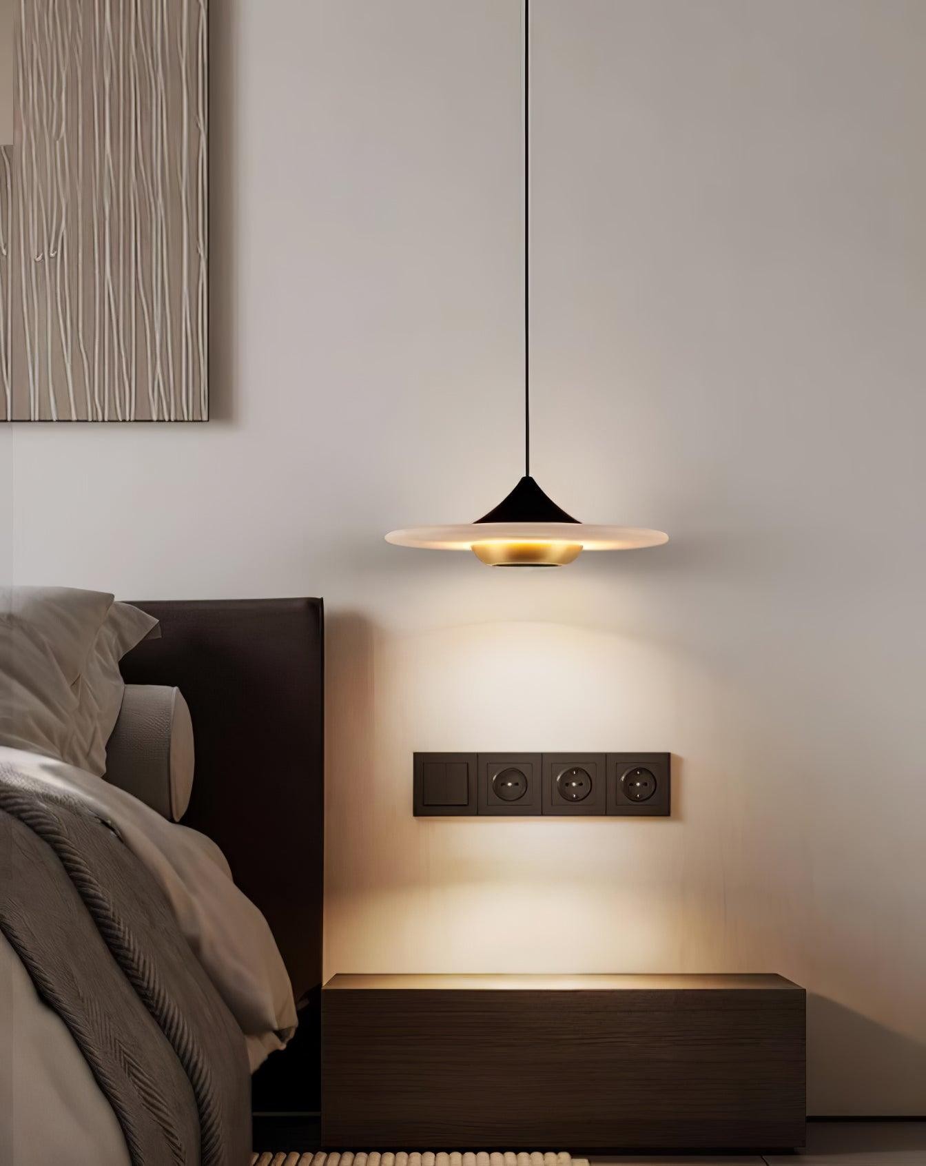 Flying Saucer Marble Pendant Lamp M455