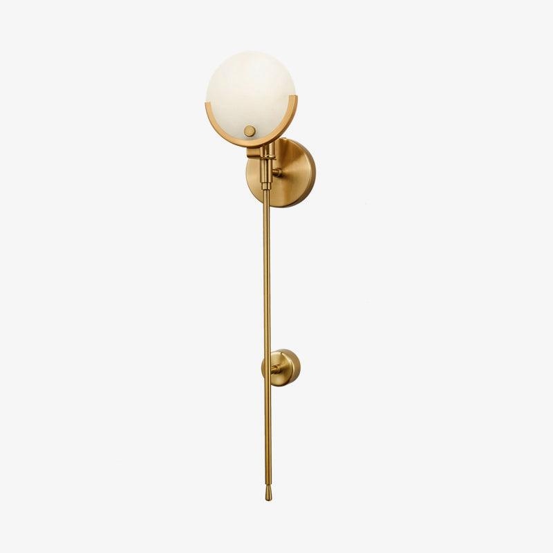 Ava Brass Alabaster Wall Lamp T1612