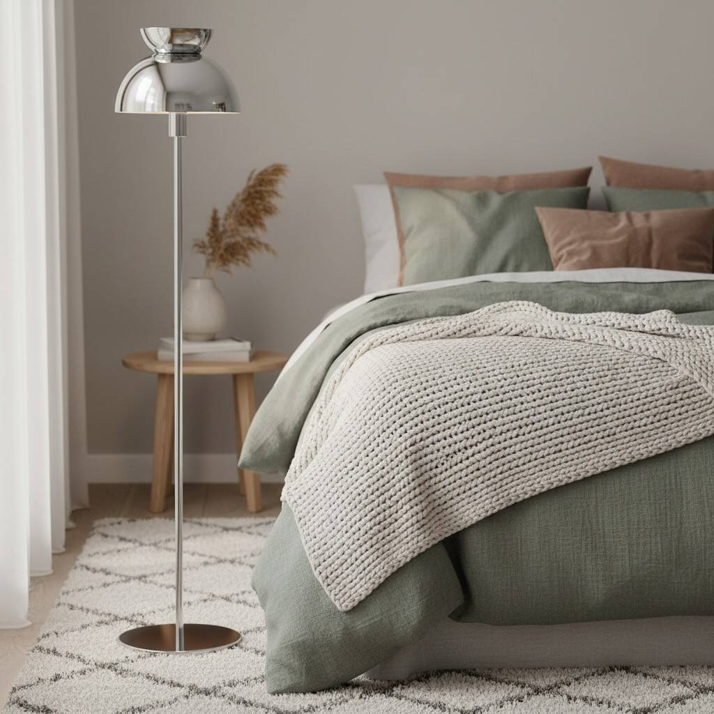 Aurelia Nordic Sculptural Floor Lamp - Minimalist Metal Standing Light for Living Room or Bedroom T795