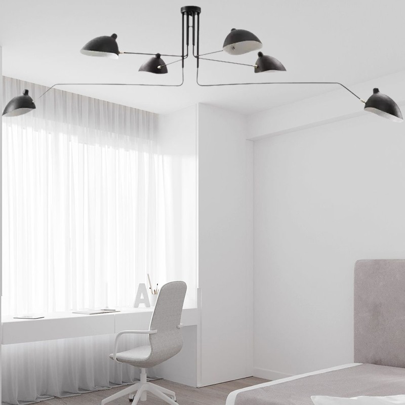 Arclume Arc Ceiling Lamp - Mid Century Multi Arm Light for Living Room