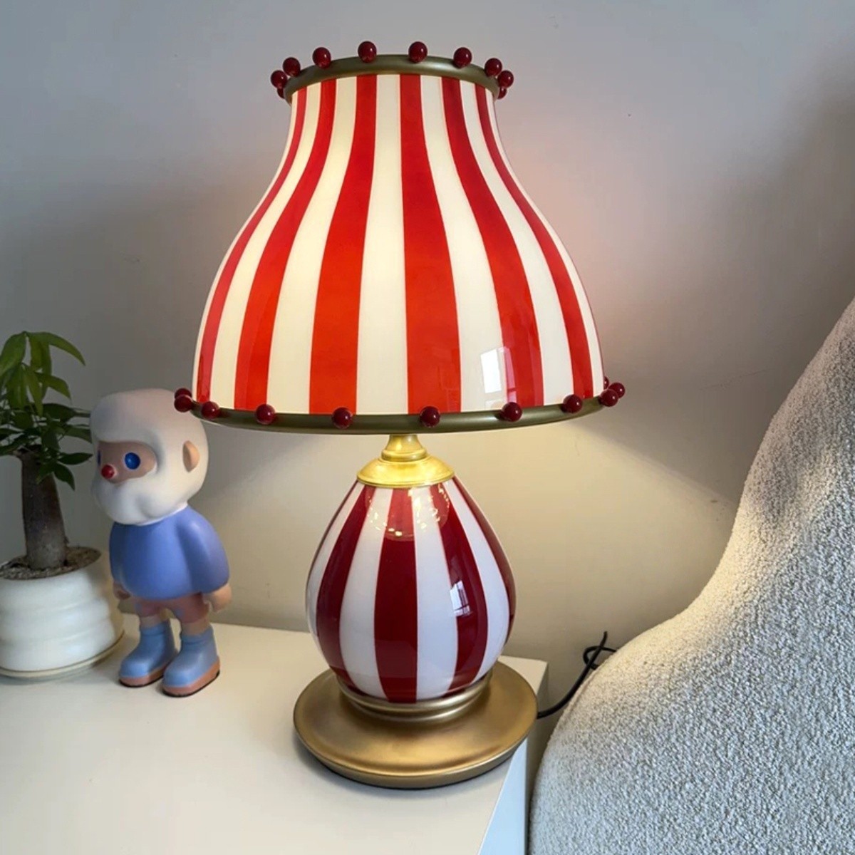 Festilo Circus-Style Metal Table Lamp — Vintage Living Room Accent S278