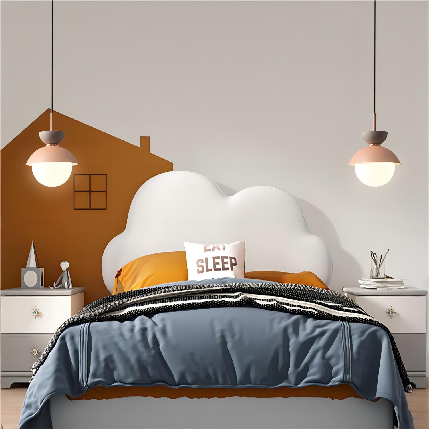 Scandinavian Macaroon Pendant Light with Aluminum for Bedroom