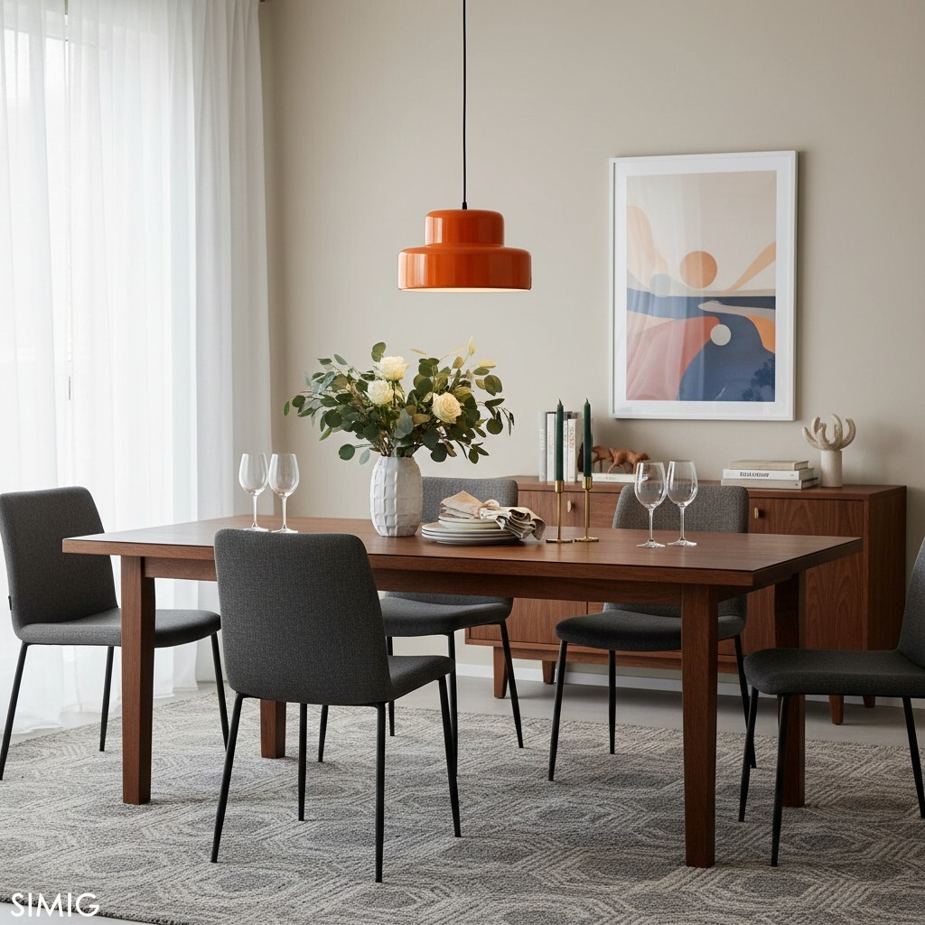 Round Pendant Light - Modern Metal for Kitchen S154