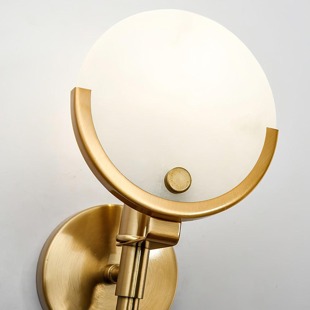 Metal Brass Spherical Bedroom Wall Lamp M573