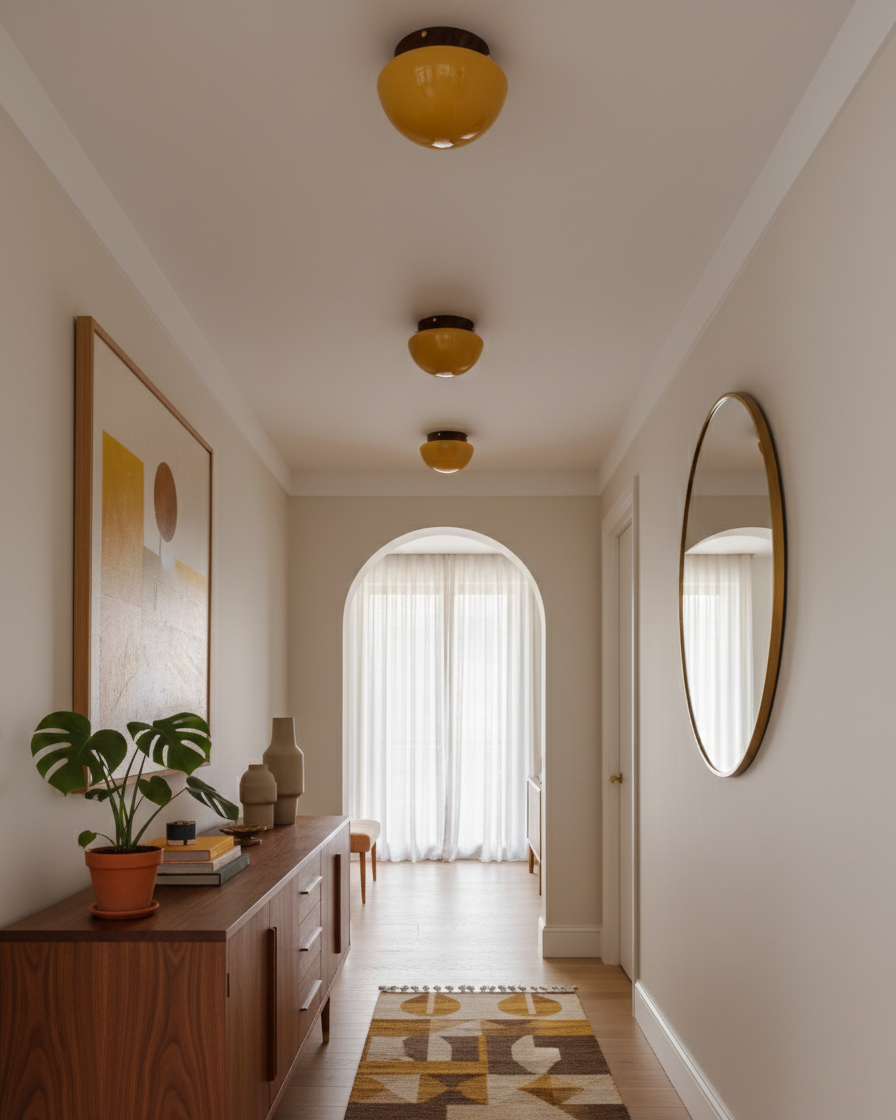 Honeyed Dome Ceiling Lamp T1541