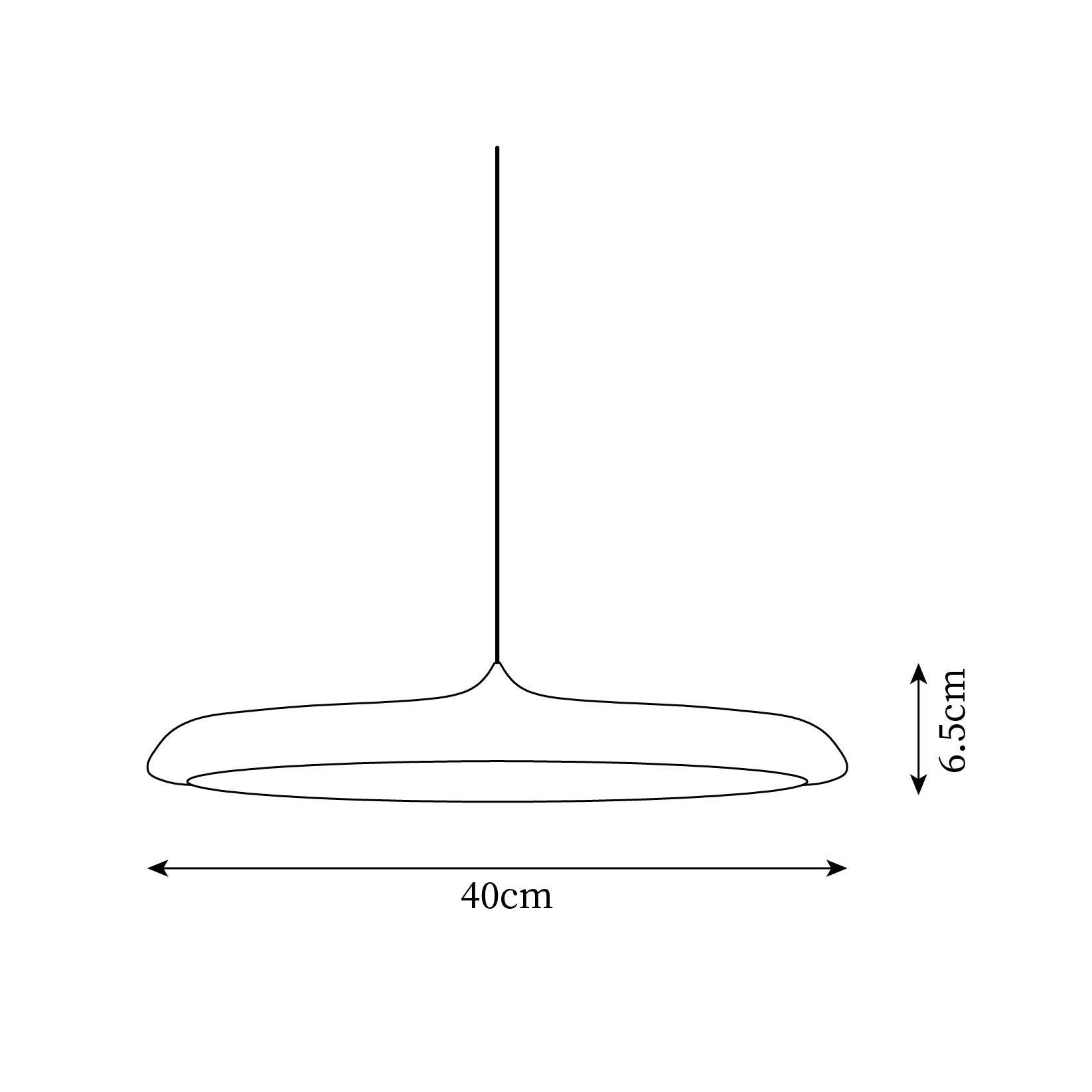 Modern Metal Saucer Pendant Light – Slim Design with LED Lighting M45