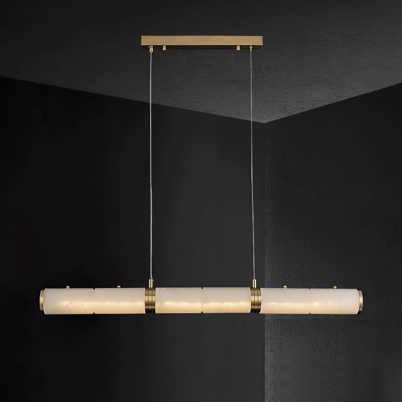 Luxurious Alabaster Beam Pendant Light M581