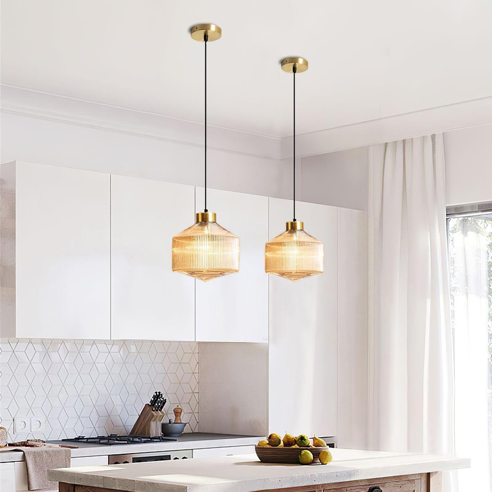 Striped Spinning Top Pendant Light M505