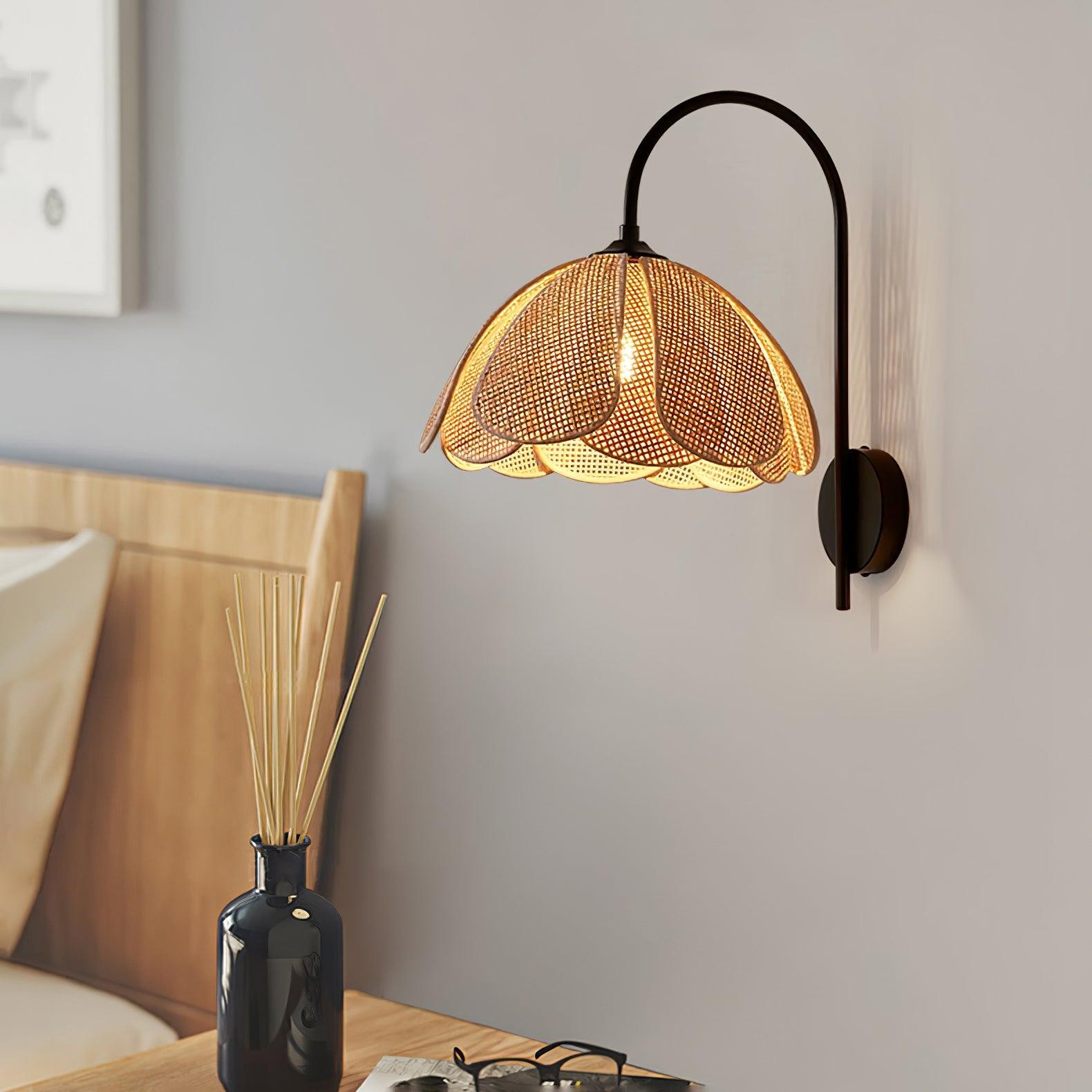 Rattan Petal Wall Lamp M512