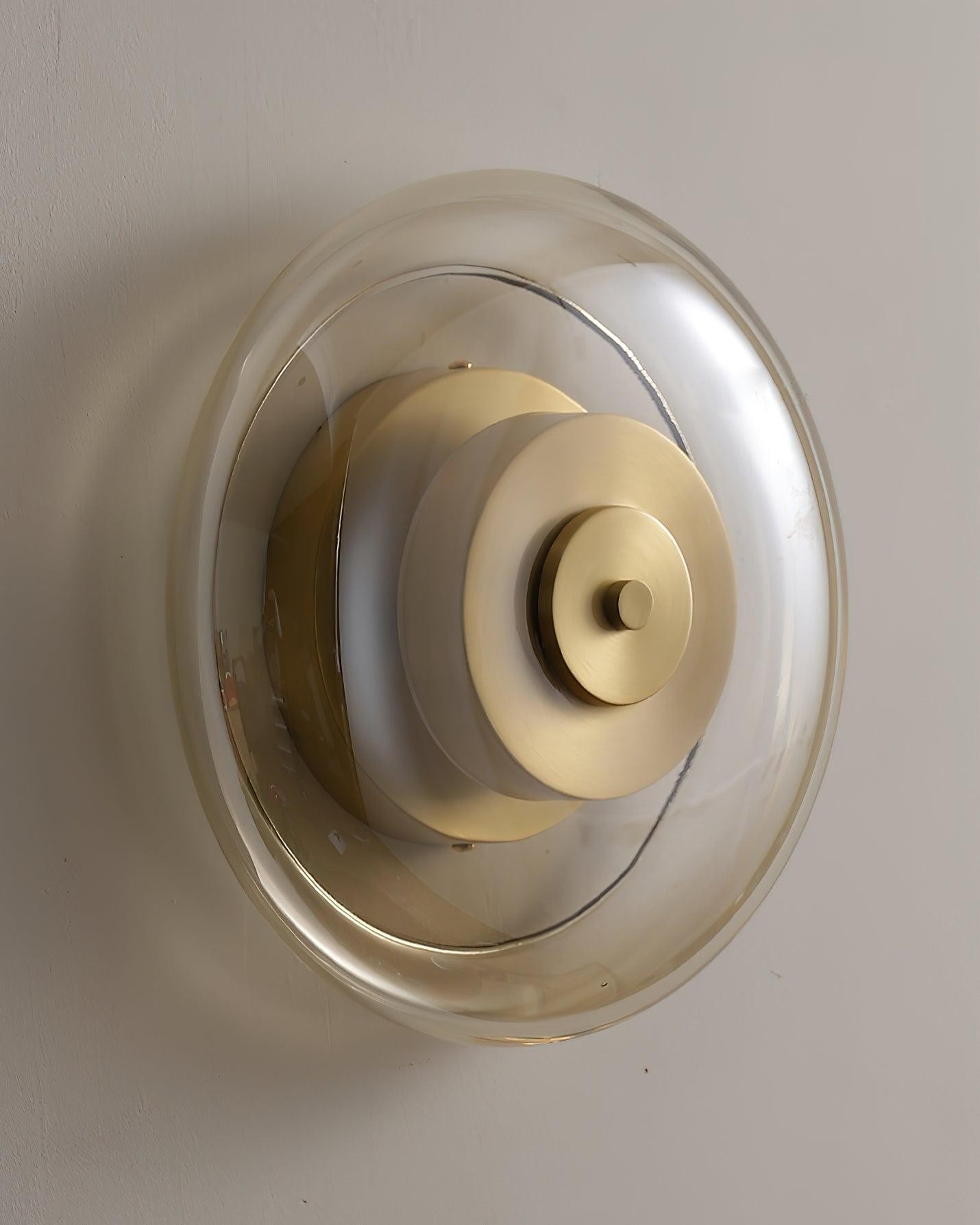 Postmodern Brass Glass Wall Lamp M112