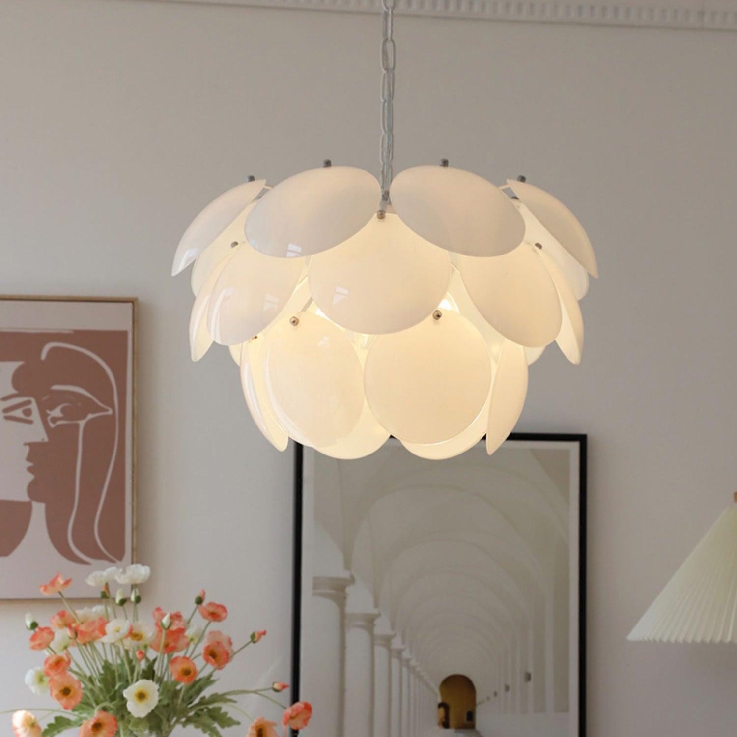 Luxury Fashion Luminous Petal Glass Chandelier M538