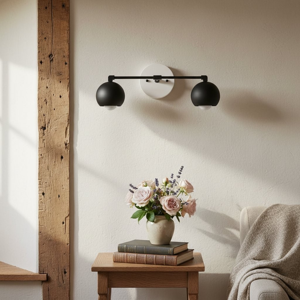 Metio Dome Decorative Vanity Light - Classic Orb Shade Bathroom Wall Lamp T324