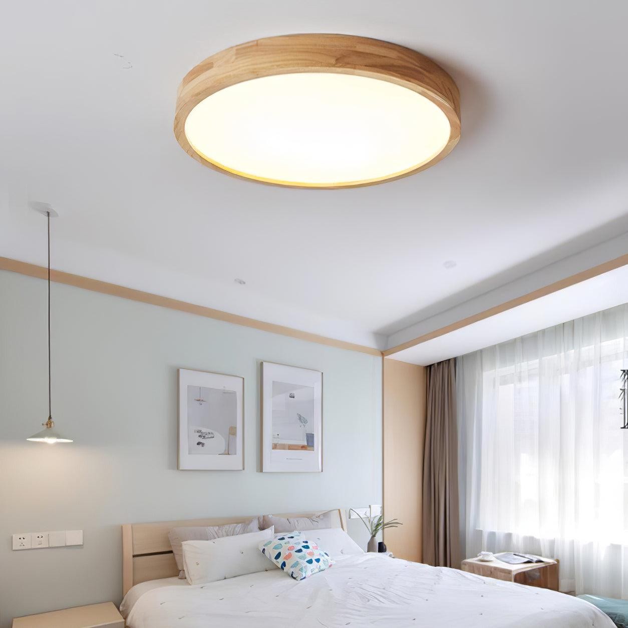 Wooden Geometric Ceiling Light M194