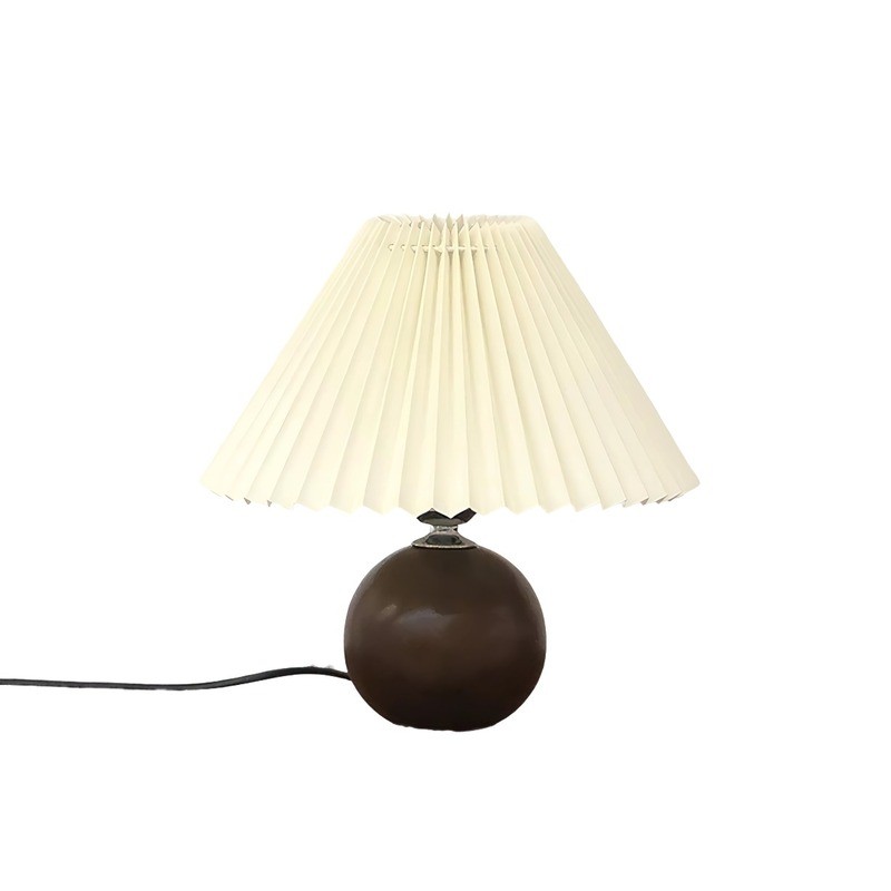 Modern Pleated Table Lamp Beside Lamp