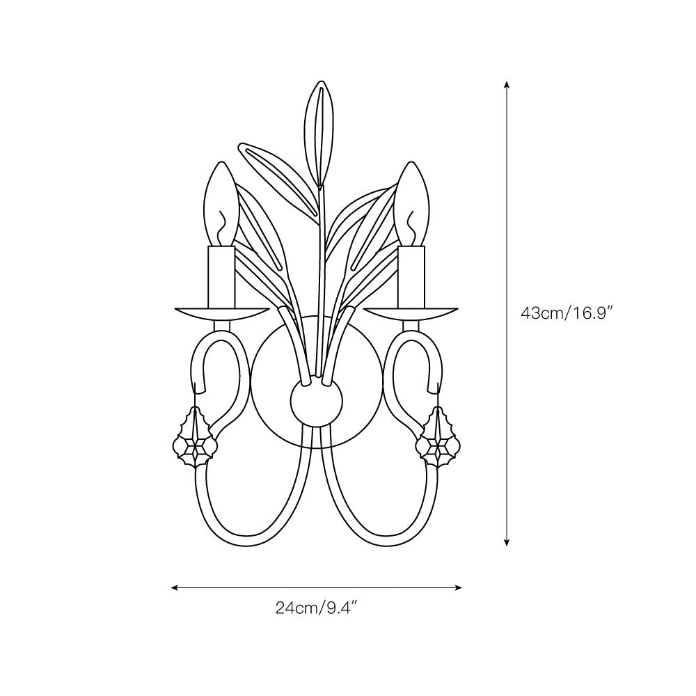 Lydia Crystal Sconces T1783
