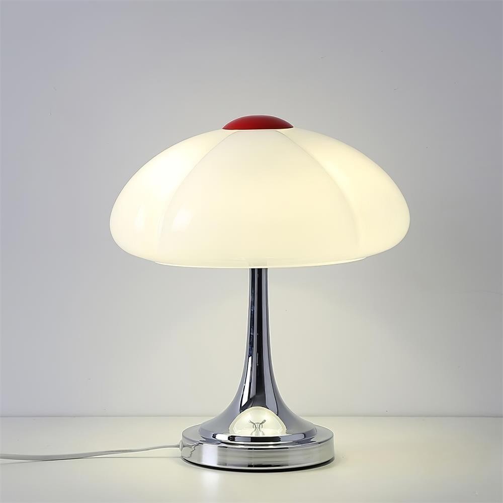 Cream Style Glass Mushroom Table Lamp M220
