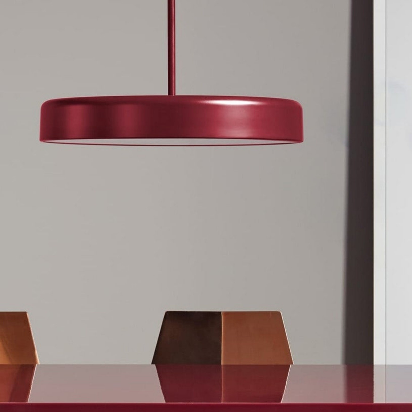 Minimalist Pendant Light with Warm Acrylic Diffused Illumination S226