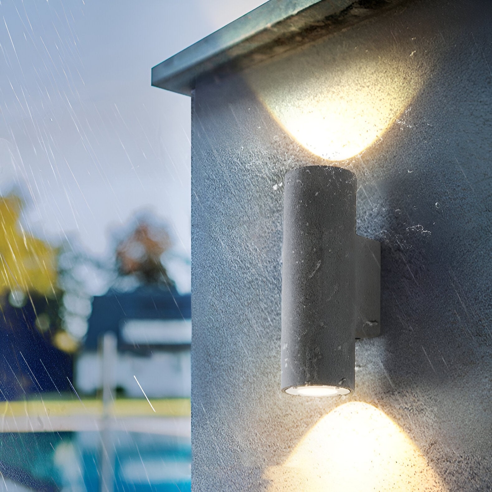 Midnight Glow Minimalist Cement Indoor Outdoor Wall Light T2001