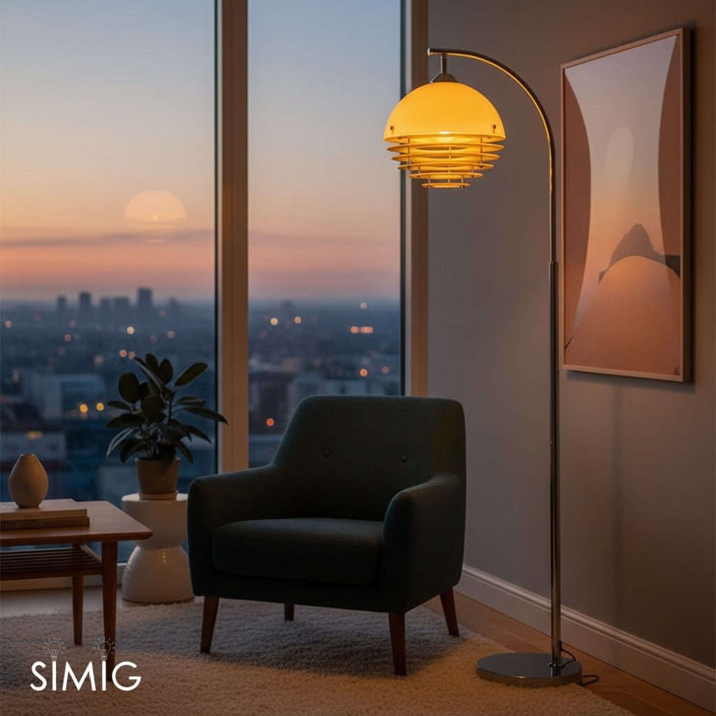Afterglow Sunset Tiered Floor Lamp - Modern Lamp for Living Rooms G77