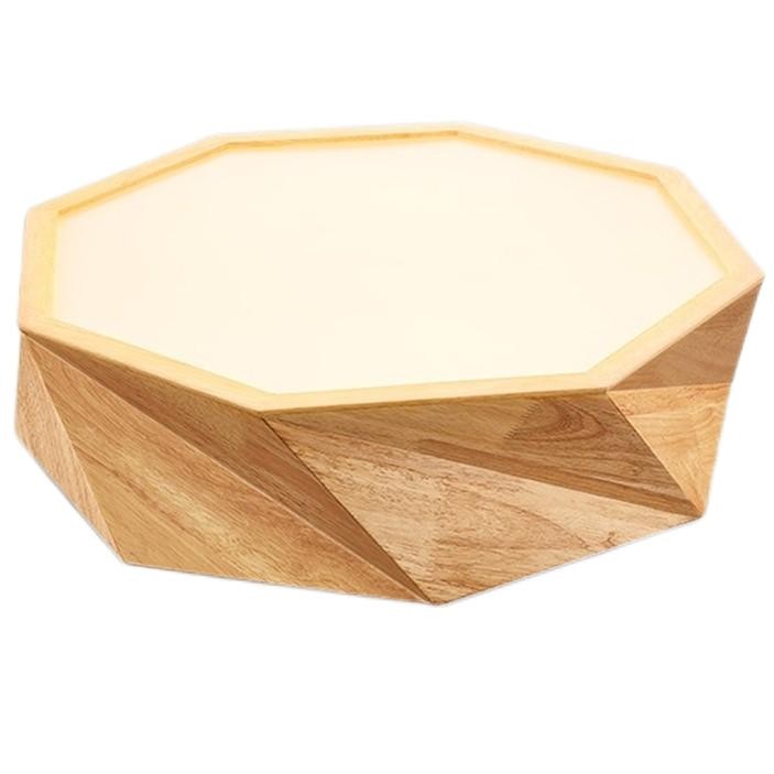LUCENT Octagon Jewel LED Ceiling Lamp in Wood