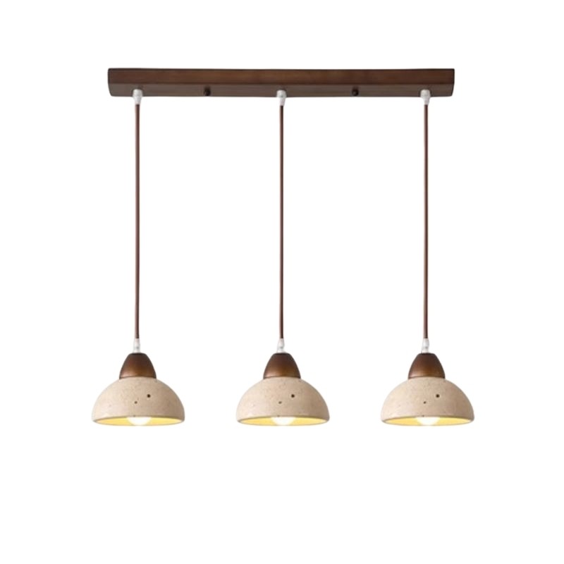 Modern Japanese Stone Pendant Light with Adjustable Suspension S269
