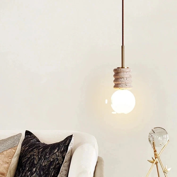 LED Chandelier Modern Stone Bedside Pendant Light T2141