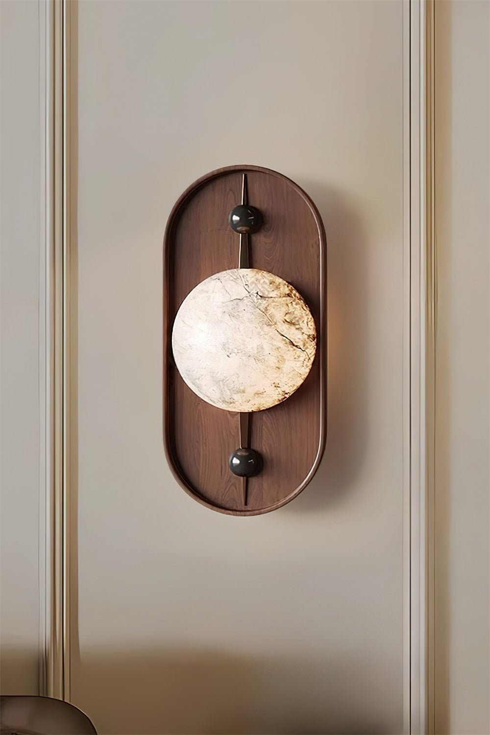 Bezel Alabaster Wall Lamp T1617