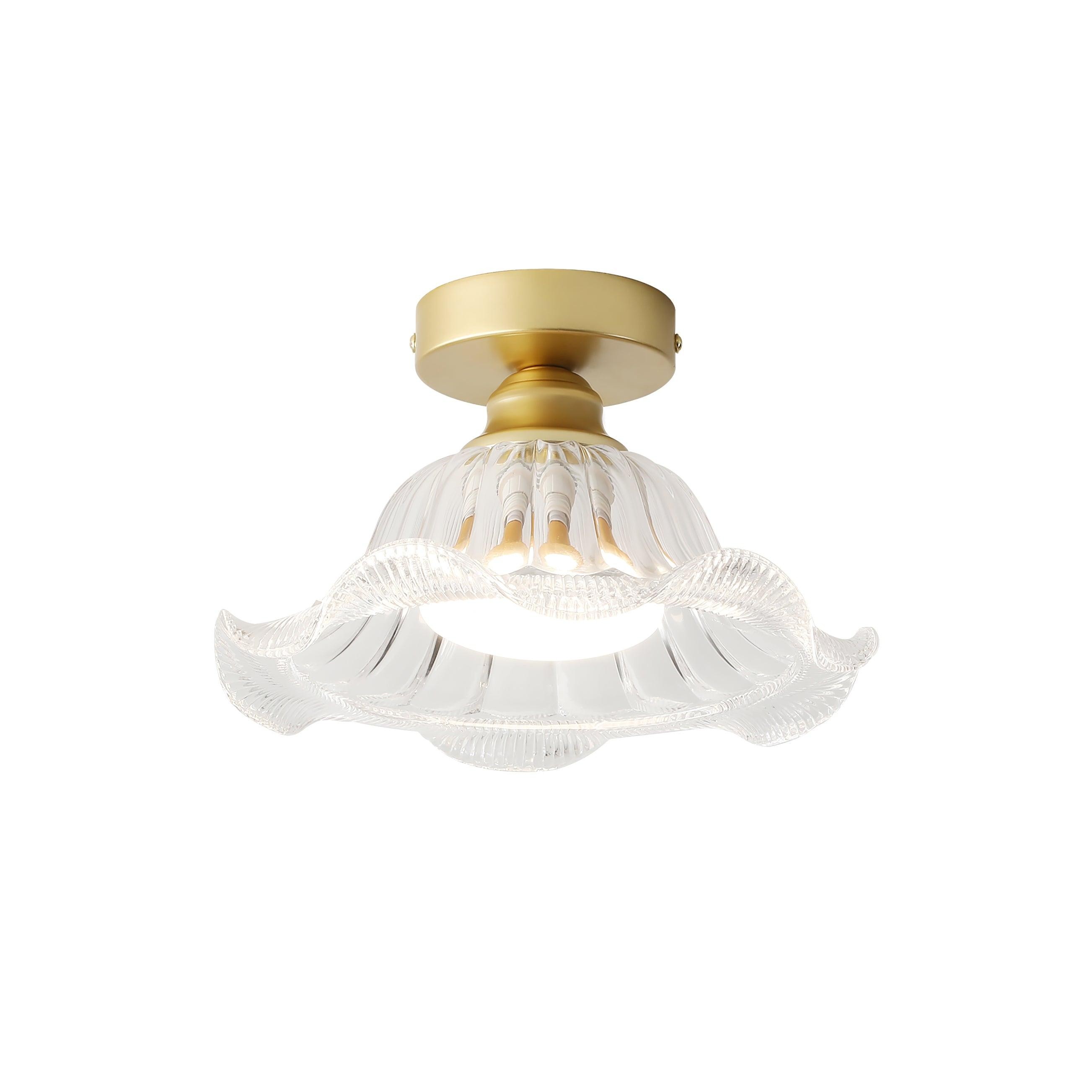 Vintage Glass Flower Ceiling Light M233