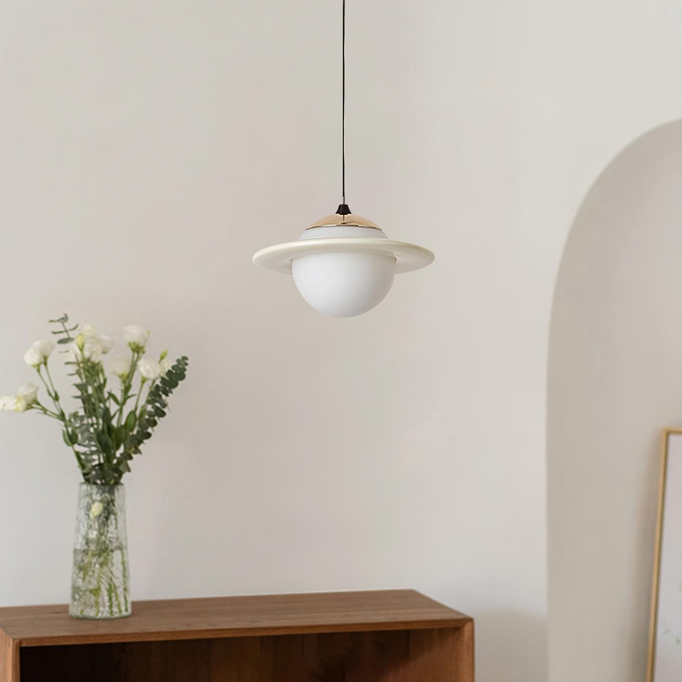 Romantic Saturn Planet Pendant Lamp for Bedroom M415