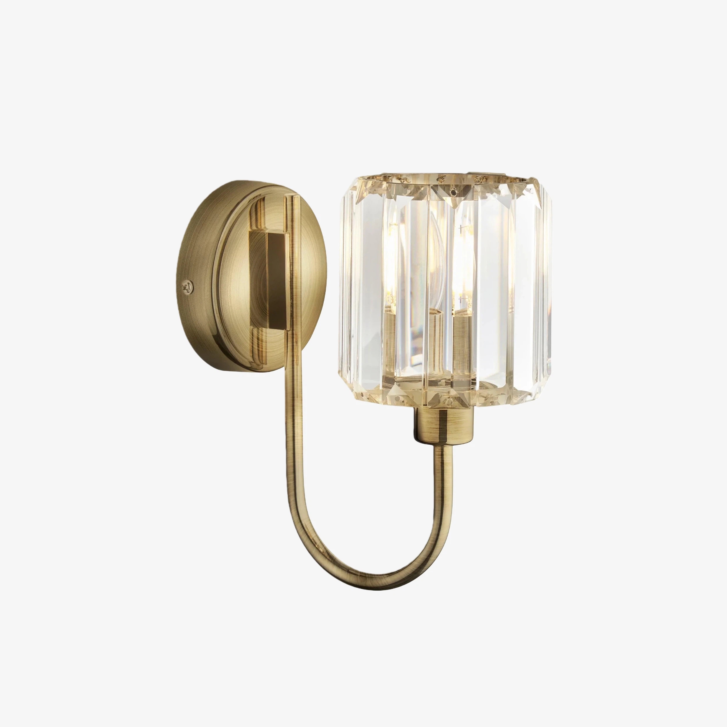 Tracian Wall Mount Sconce with Cut-Glass Shade - Timeless Lighting for Entryways and Living Areas T843