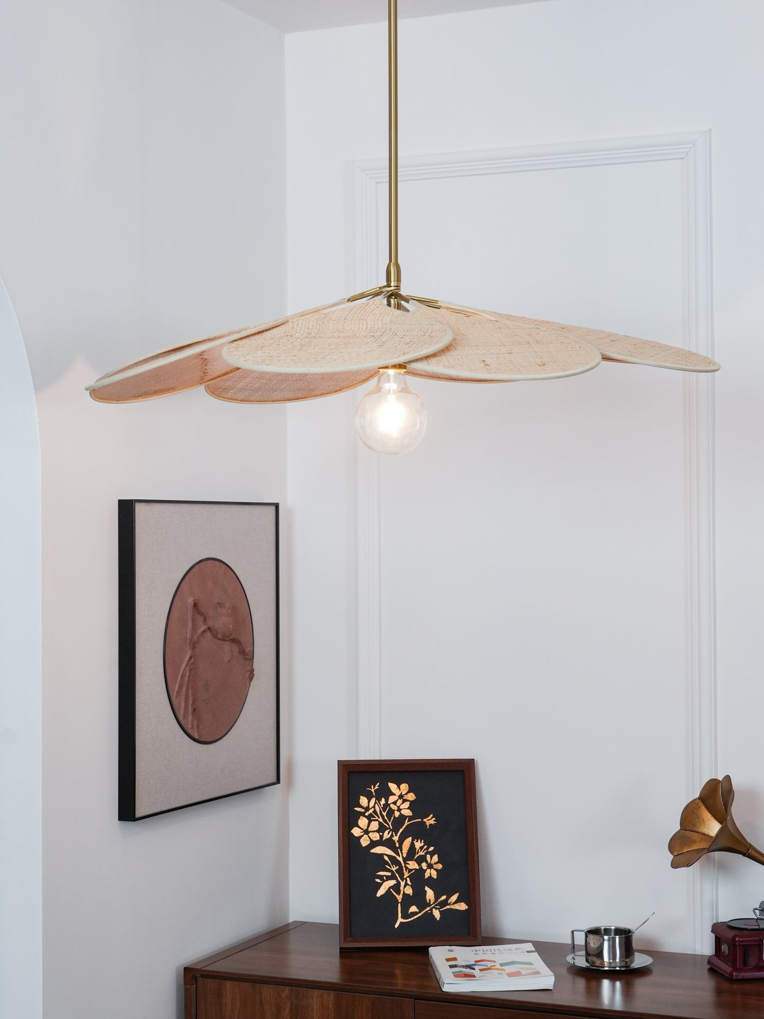 Petals Bloom Rattan Pendant Lamp M428