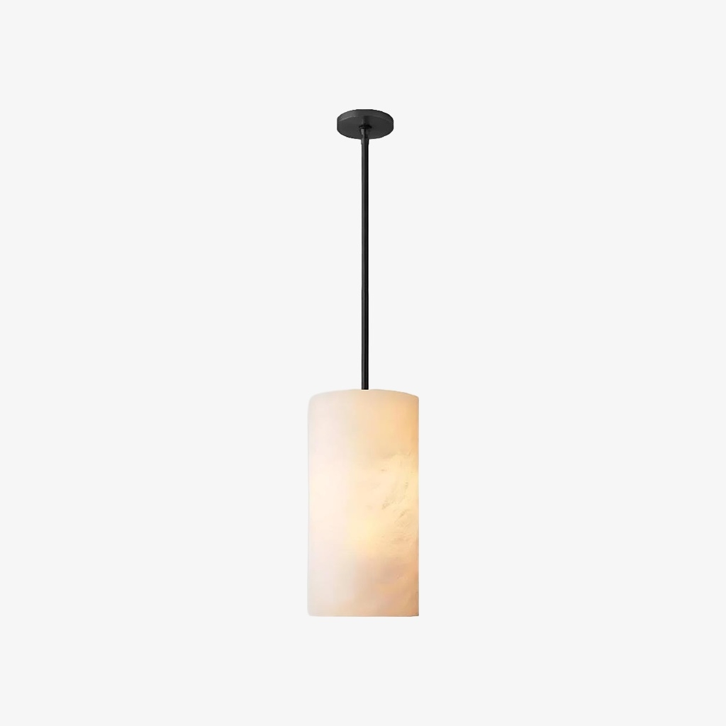 Lumastera Natural Stone Texture Cylindrical Pendant Lamp - Luxury Lamp for Living Room T1220