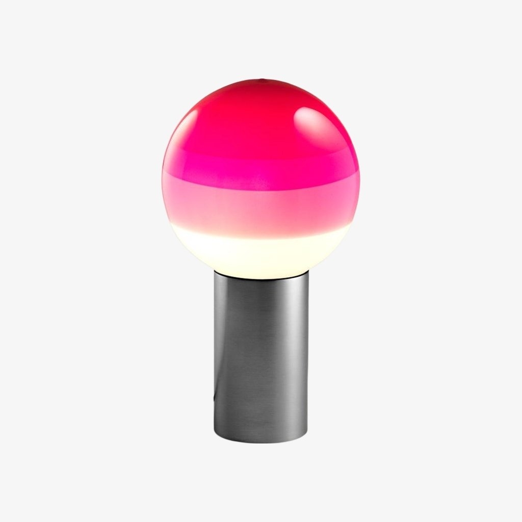 Tintelle Pink Glass Sphere Table Lamp - Contemporary Interior Style T532