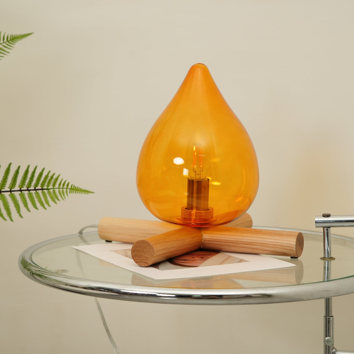 Funny Fire Shape Small Flame Table Lamp M55