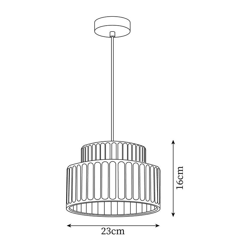 Nordic Resin Column Pendant Lamp M149
