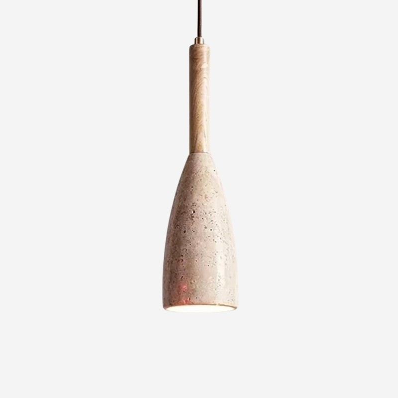 Travertine Pendant Light with Japanese Minimalist Design S287