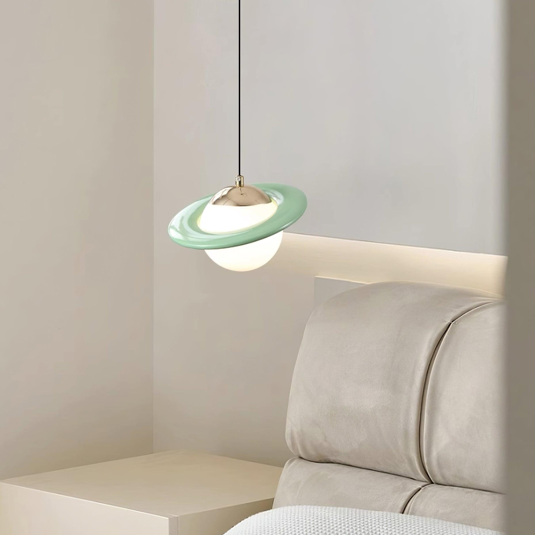 Romantic Saturn Planet Pendant Lamp for Bedroom M415