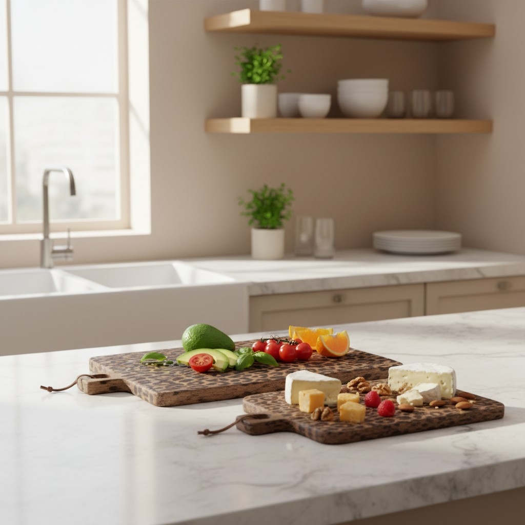Lepwood Round and Square Leopard Board – For Entertaining Guests T1163