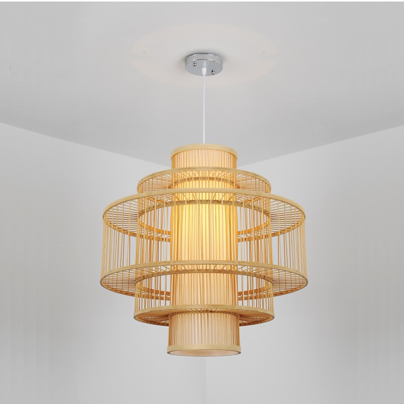 Chinese Bamboo Weaving Creative Chandelier
