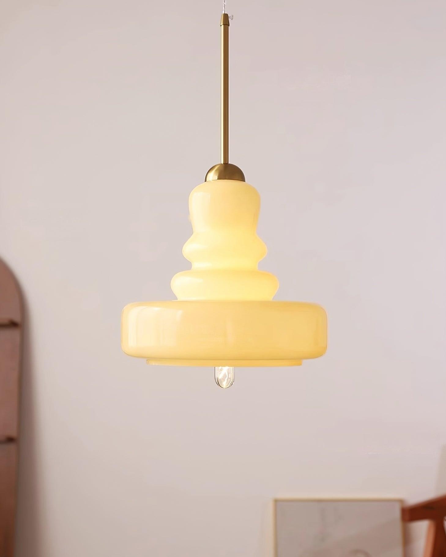 Mid Century Modern Gourd Glass Pendant Light M113