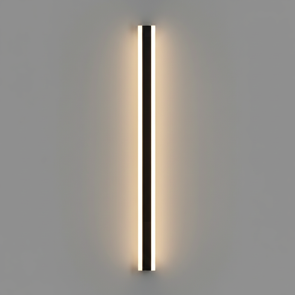 Edge Smooth Minimalist Linear Metal Outdoor Wall Lamp T2189