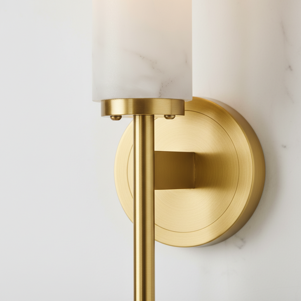Solaryx Modern Alabaster Wall Sconce - Sculptural Living Room Mounted Light T1137