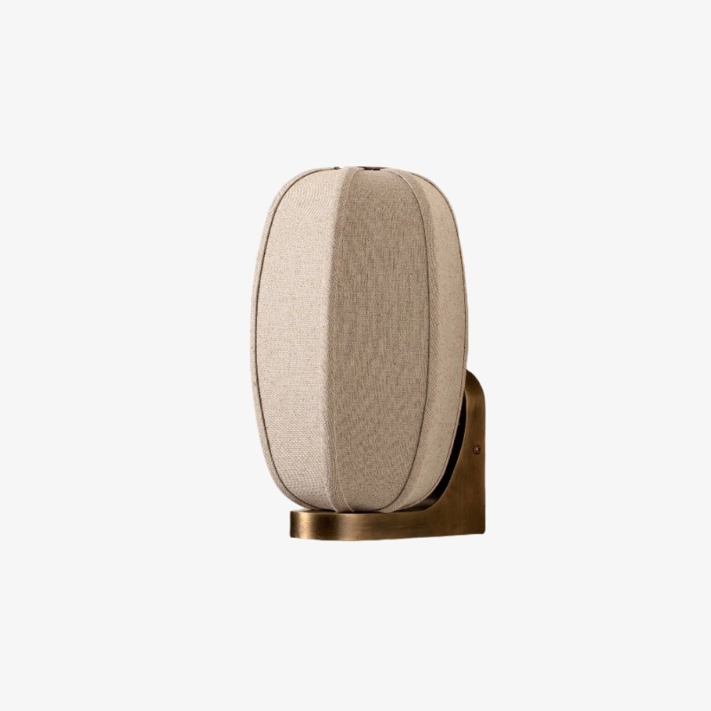 Loomis Linen Shade Wall Lamp – Art-Deco Style for Living Areas T1074