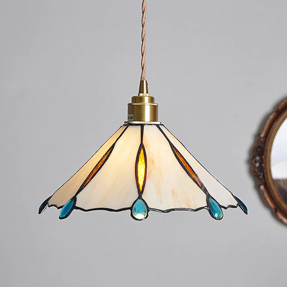 Retro Tiffany Stained Glass Pendant Light S92