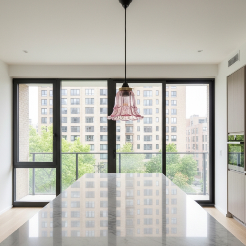 Solmira Classic Glass Pendant Light - Decorative Easy Fit Pendant Lamp for Lounge and Entryway T1152