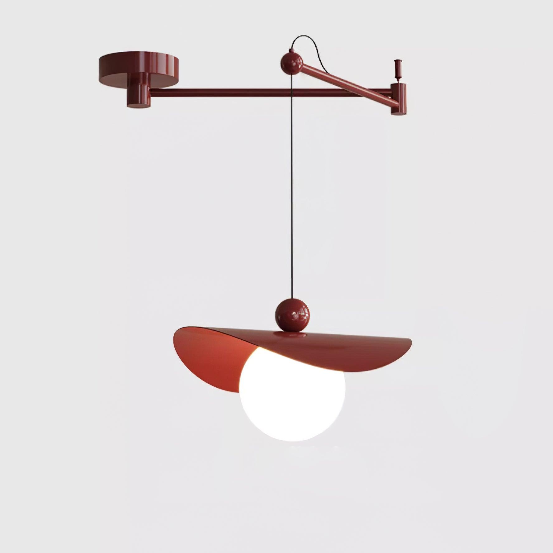 Simple Adjustable Metal Swing Arm Pendant Lamp G13