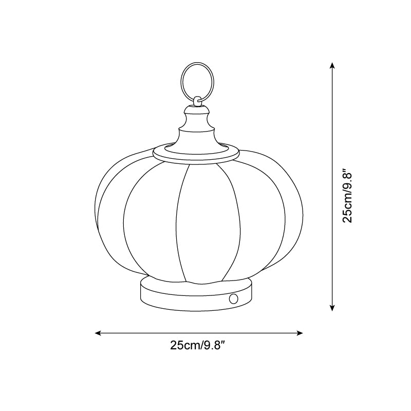 Pumpkin Glass Table Lamp T1374