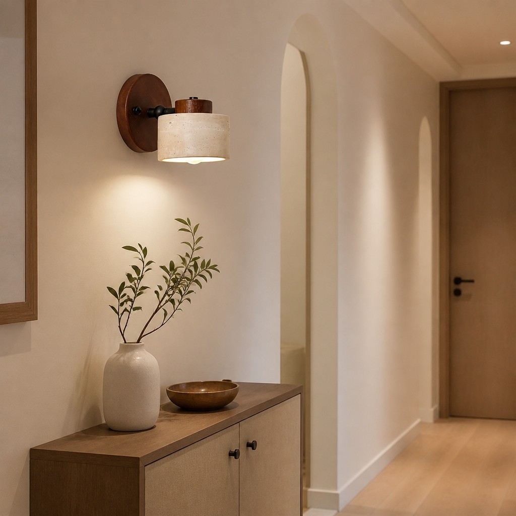 Travira Minimalist Wall Lamp - Soft Ambient Accent Light for Hallway and Living Room T2256